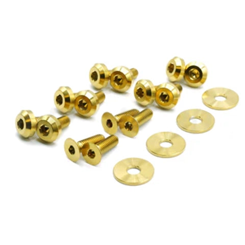 Dress Up Bolts Titanium Hardware Door Kit | 1993-2002 Toyota Supra (TOY-049-Ti)