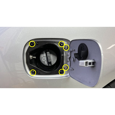 Dress Up Bolts Titanium Hardware Fuel Door Kit | 1993-2002 Toyota Supra (TOY-051-Ti)