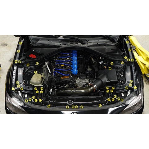 Dress Up Bolts Stage 2 Titanium Hardware Engine Bay Kit | 2012-2015 BMW 335i (BMW-014-Ti)
