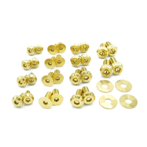 Dress Up Bolts Titanium Hardware Door Kit | 2012-2015 BMW 335i (BMW-016-Ti)