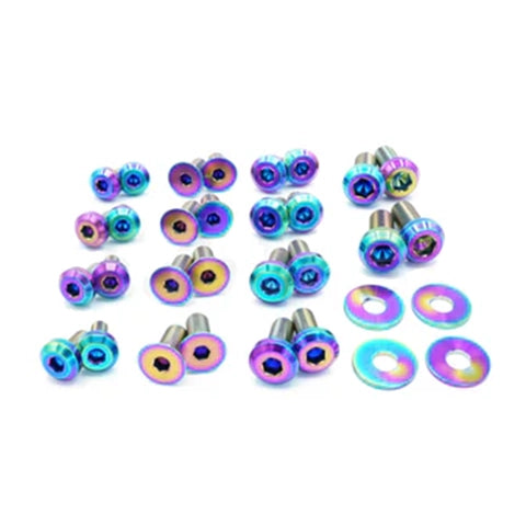 Dress Up Bolts Titanium Hardware Door Kit | 2012-2015 BMW 335i (BMW-016-Ti)