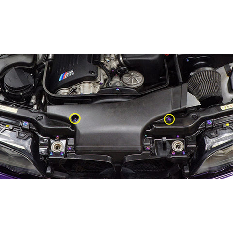 Dress Up Bolts Titanium Hardware Air Intake Scoop Kit | 2000-2006 BMW M3 (BMW-025-Ti)