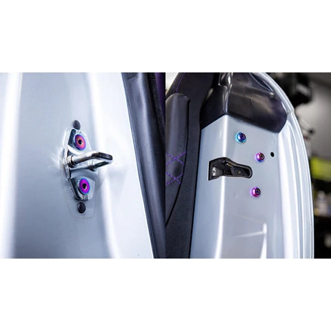 Dress Up Bolts Titanium Hardware Door Kit | 2000-2006 BMW M3 (BMW-026-Ti)