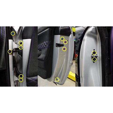 Dress Up Bolts Titanium Hardware Door Kit | 2000-2006 BMW M3 (BMW-026-Ti)