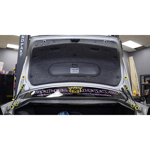 Dress Up Bolts Stage 1 Titanium Hardware Trunk Kit | 2000-2006 BMW M3 (BMW-027-Ti)