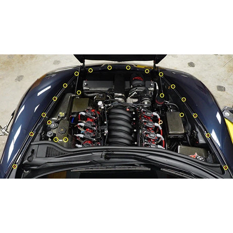 Dress Up Bolts Stage 2 Titanium Hardware Engine Bay Kit | 2005-2013 Chevrolet Corvette (CHE-013-Ti)