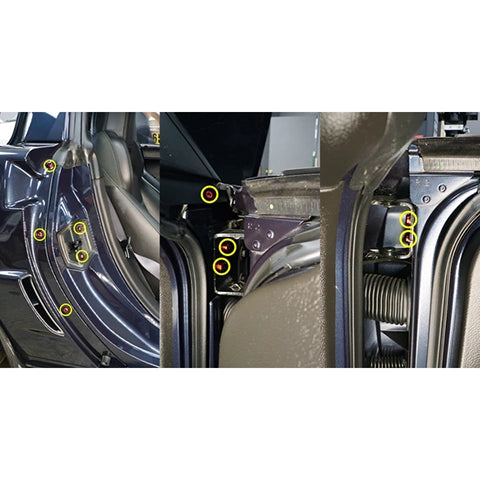 Dress Up Bolts Titanium Hardware Door Kit | 2005-2013 Chevrolet Corvette (CHE-015-Ti)