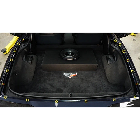Dress Up Bolts Titanium Hardware Trunk Kit | 2005-2013 Chevrolet Corvette (CHE-016-Ti)