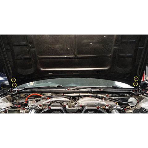 Dress Up Bolts Titanium Hardware Hood Kit | 1990-1999 Nissan 300ZX (NIS-063-Ti)