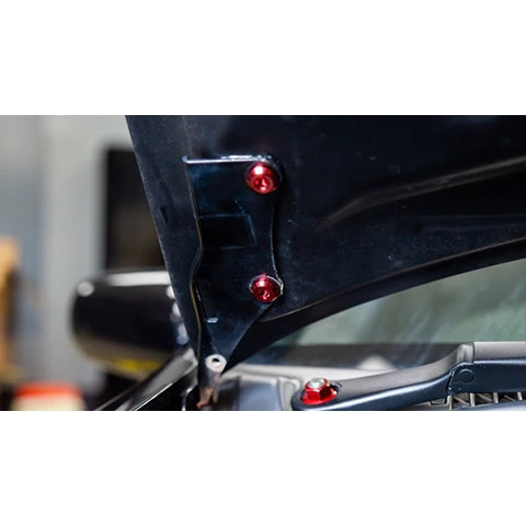 Dress Up Bolts Titanium Hardware Hood Kit | 1990-1999 Nissan 300ZX (NIS-063-Ti)