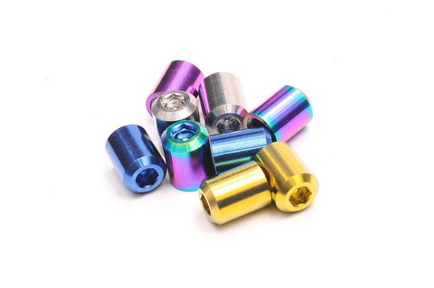 Dress Up Bolts Titanium Valve Stem Caps - Bullet Design (ACC-001-Ti)