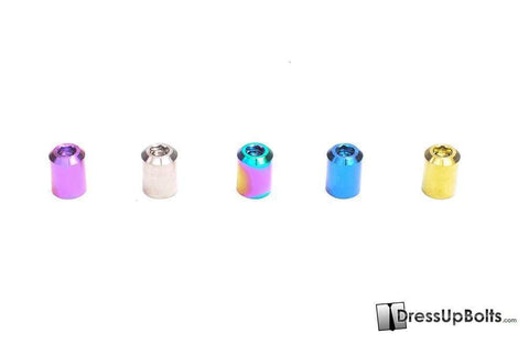 Dress Up Bolts Titanium Valve Stem Caps - Bullet Design (ACC-001-Ti)