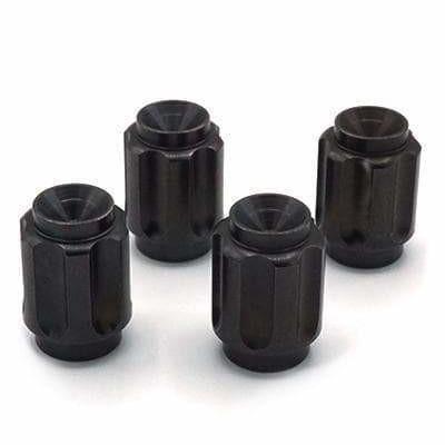 Dress Up Bolts Titanium Valve Stem Caps - Gear Design (ACC-002-Ti)