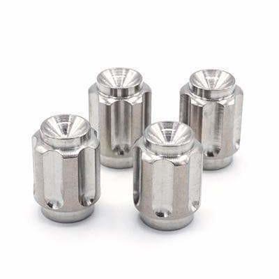 Dress Up Bolts Titanium Valve Stem Caps - Gear Design (ACC-002-Ti)