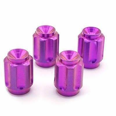 Dress Up Bolts Titanium Valve Stem Caps - Gear Design (ACC-002-Ti)