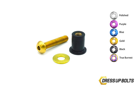 Dress Up Bolts M5 x 25mm Titanium Body Kit Hardware (ACC-008-Ti)