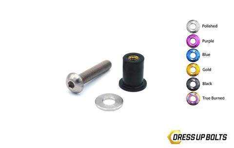 Dress Up Bolts M5 x 25mm Titanium Body Kit Hardware (ACC-008-Ti)
