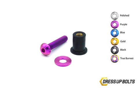 Dress Up Bolts M5 x 25mm Titanium Body Kit Hardware (ACC-008-Ti)