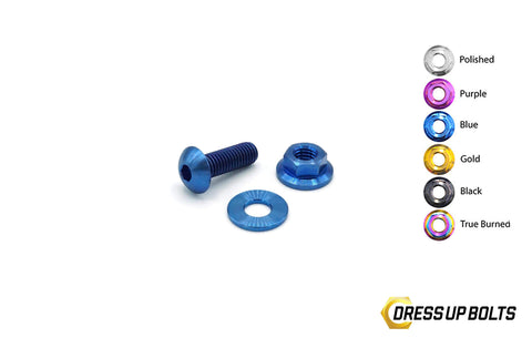 Dress Up Bolts M5 x 15mm Titanium Body Kit Hardware with Ti Nut (ACC-010-Ti)