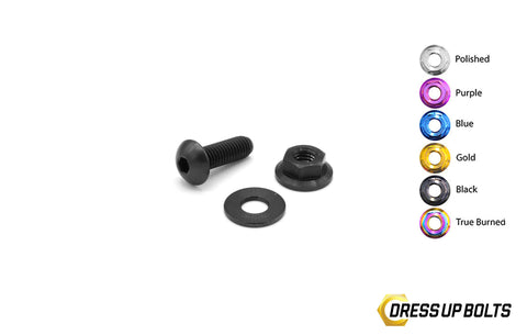 Dress Up Bolts M5 x 15mm Titanium Body Kit Hardware with Ti Nut (ACC-010-Ti)