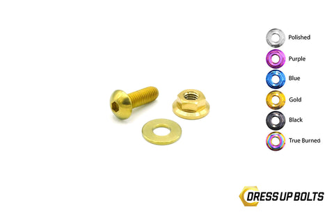 Dress Up Bolts M5 x 15mm Titanium Body Kit Hardware with Ti Nut (ACC-010-Ti)