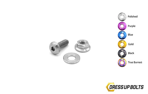 Dress Up Bolts M5 x 15mm Titanium Body Kit Hardware with Ti Nut (ACC-010-Ti)