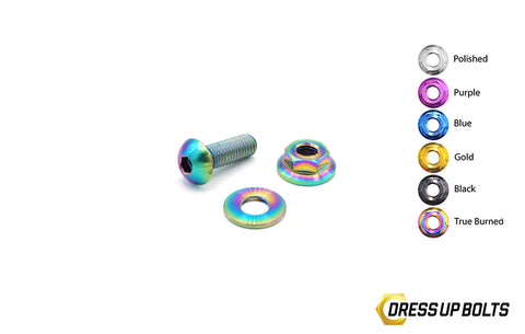 Dress Up Bolts M5 x 15mm Titanium Body Kit Hardware with Ti Nut (ACC-010-Ti)