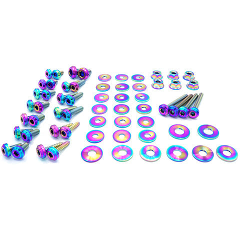 Dress Up Bolts Titanium Hardware Stage 1 Engine Bay Kit | 2007-2012 BMW 135i (BMW-008-Ti-XXX)