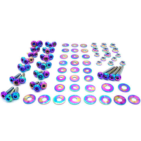 Dress Up Bolts Titanium Hardware Stage 2 Engine Bay Kit | 2007-2012 BMW 135i (BMW-009-Ti-XXX)