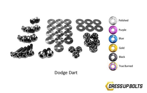 Dress Up Bolts Titanium Engine Bay Kit | 2013-2016 Dodge Dart (DOD-002-Ti)