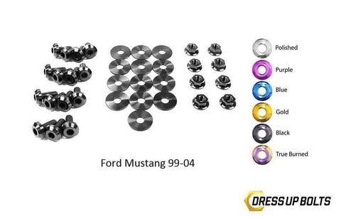 Dress Up Bolts Titanium Engine Bay Kit | 1999-2004 Ford Mustang (FOR-008-Ti)