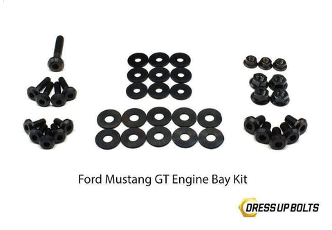 Dress Up Bolts Titanium Engine Bay Kit | 2015-2019 Ford Mustang GT (FOR-011-Ti)