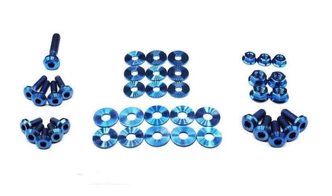 Dress Up Bolts Titanium Engine Bay Kit | 2015-2019 Ford Mustang GT (FOR-011-Ti)