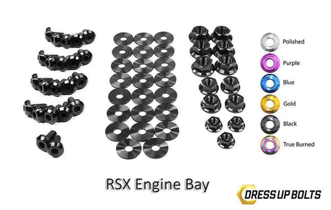 Dress Up Bolts Titanium Engine Bay Kit | 2002-2006 Acura RSX (HON-003-Ti)