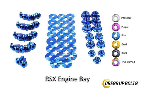 Dress Up Bolts Titanium Engine Bay Kit | 2002-2006 Acura RSX (HON-003-Ti)