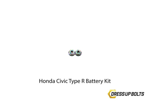Dress Up Bolts Titanium Dress Up Bolt Battery Kit | 2017-2021 Honda Civic Type-R (HON-040)