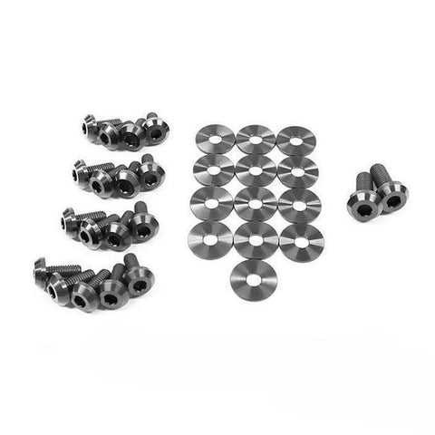 Dress Up Bolts Titanium Partial Engine Bay Kit | 2009-2016 Hyundai Genesis Coupe BK (HYU-003-Ti)