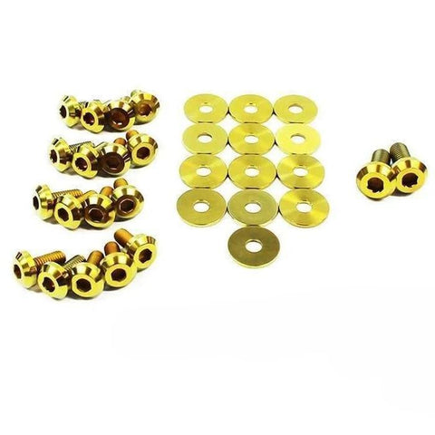 Dress Up Bolts Titanium Partial Engine Bay Kit | 2009-2016 Hyundai Genesis Coupe BK (HYU-003-Ti)