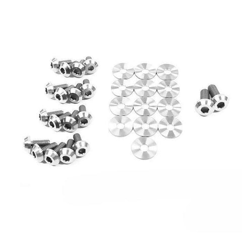 Dress Up Bolts Titanium Partial Engine Bay Kit | 2009-2016 Hyundai Genesis Coupe BK (HYU-003-Ti)