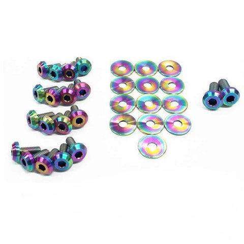 Dress Up Bolts Titanium Partial Engine Bay Kit | 2009-2016 Hyundai Genesis Coupe BK (HYU-003-Ti)