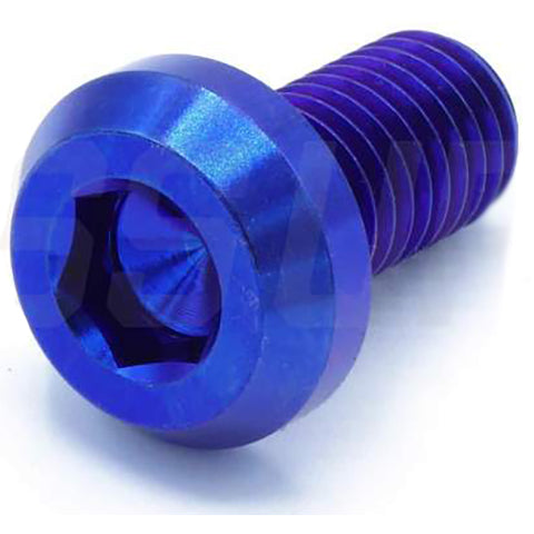 Dress Up Bolts M10 x 1.5 x 20mm Titanium Motor Head Bolt (IND-062-Ti)