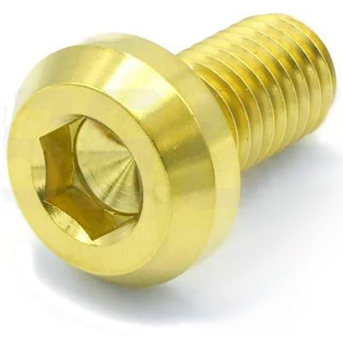 Dress Up Bolts M10 x 1.5 x 20mm Titanium Motor Head Bolt (IND-062-Ti)