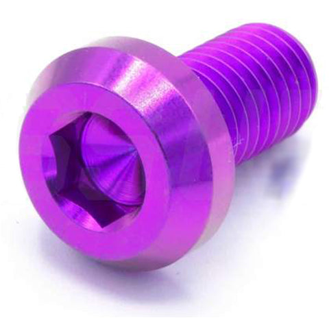 Dress Up Bolts M10 x 1.5 x 20mm Titanium Motor Head Bolt (IND-062-Ti)