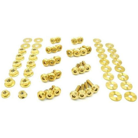 Dress Up Bolts Titanium Engine Bay Kit | 2017-2022 Infiniti Q60 (INF-004-Ti)