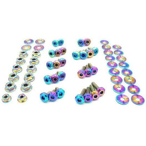 Dress Up Bolts Titanium Engine Bay Kit | 2017-2022 Infiniti Q60 (INF-004-Ti)