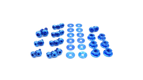 Dress Up Bolts Titanium Partial Engine Bay Kit | 2003-2005 Mitsubishi Evo 8 (MIT-001-Ti)