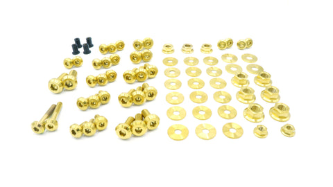 Dress Up Bolts Stage 2 Titanium Engine Bay Kit | 2003-2005 Mitsubishi Evo 8 (MIT-003-Ti)