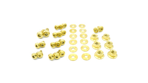 Dress Up Bolts Titanium Partial Engine Bay Kit | 2006 Mitsubishi Evo 9 (MIT-005-Ti)
