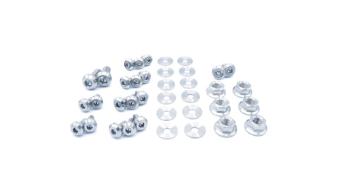 Dress Up Bolts Titanium Partial Engine Bay Kit | 2006 Mitsubishi Evo 9 (MIT-005-Ti)