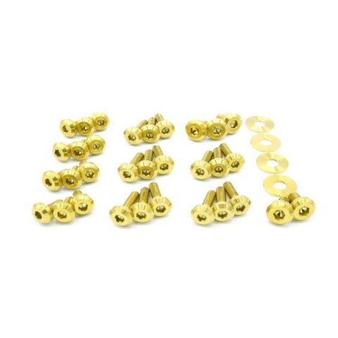 Dress Up Bolts Titanium Stage 3 Engine Bay Kit | 2003-2006 Mitsubishi Evo 8/9 (MIT-008-Ti)